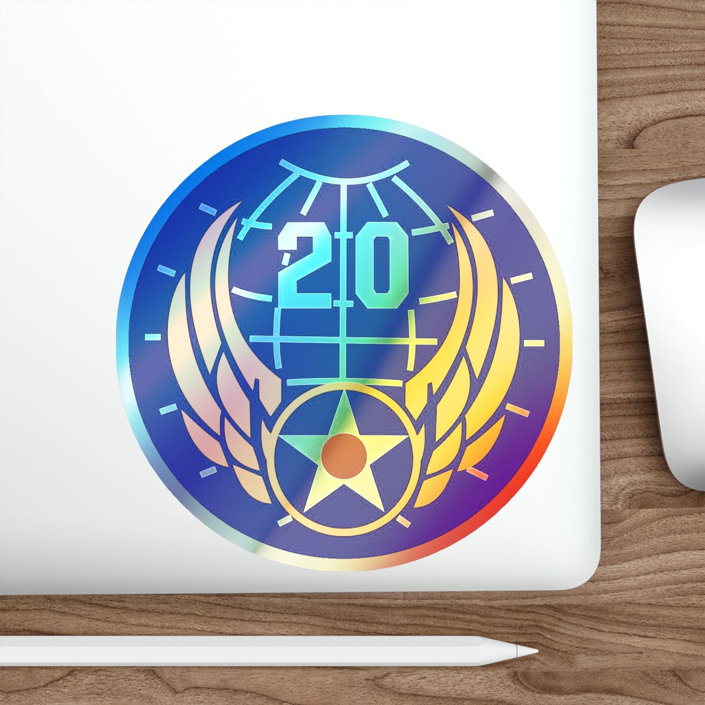 20 Air Force (U.S. Army) Holographic STICKER Die-Cut Vinyl Decal-The Sticker Space