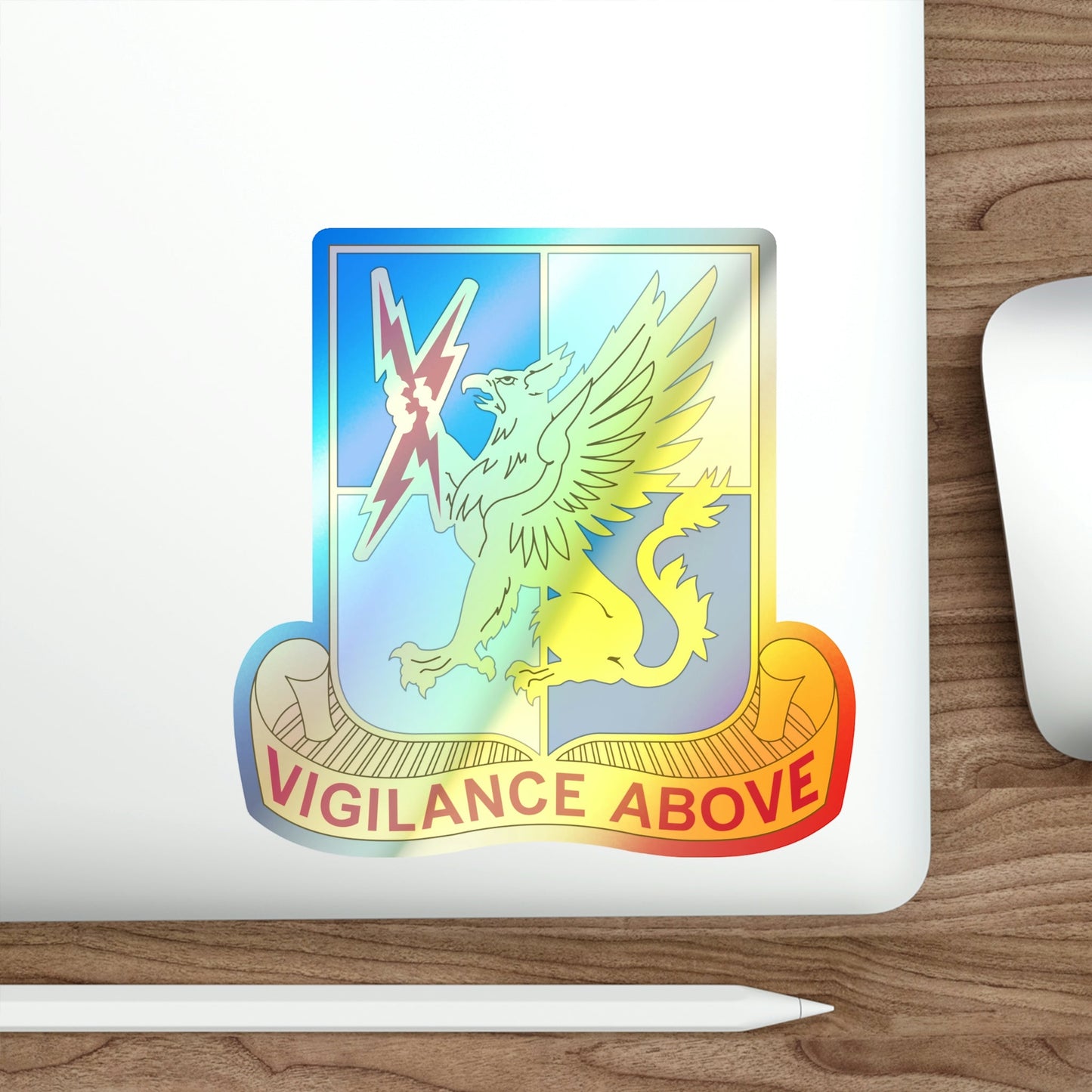224 Military Intelligence Battalion (U.S. Army) Holographic STICKER Die-Cut Vinyl Decal-The Sticker Space