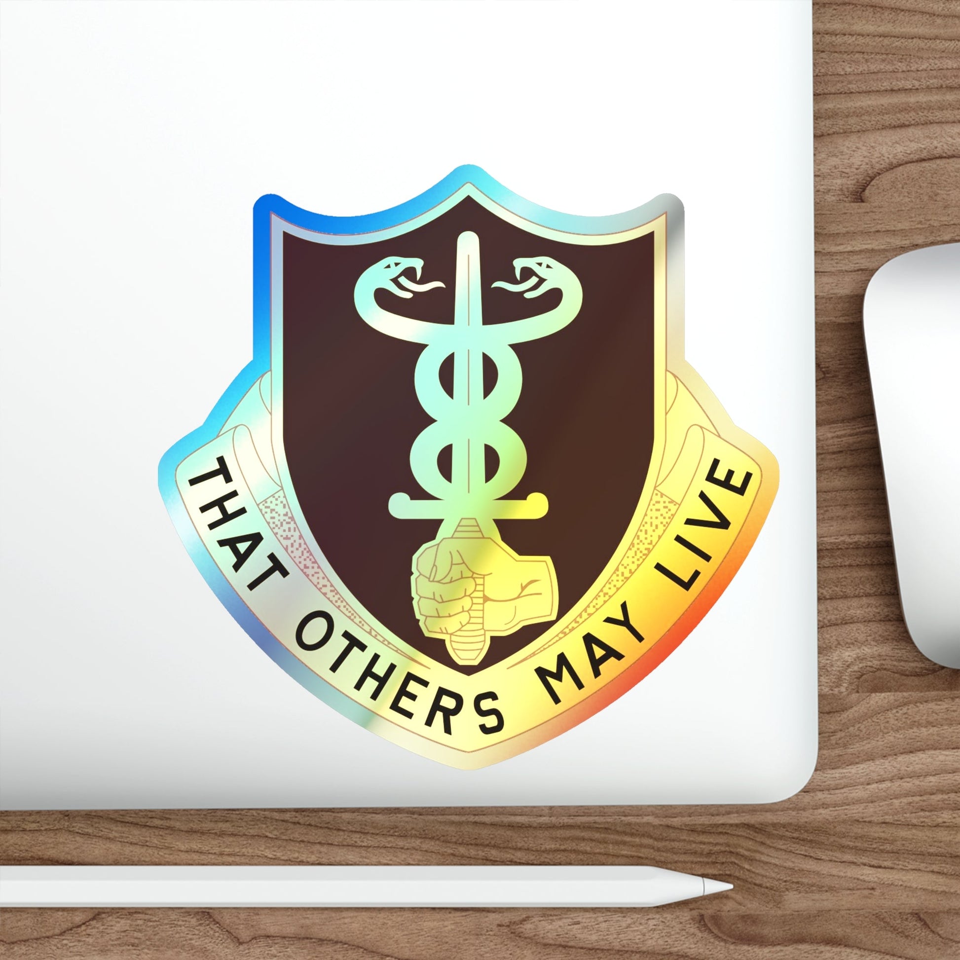 23 Medical Battalion (U.S. Army) Holographic STICKER Die-Cut Vinyl Decal-The Sticker Space