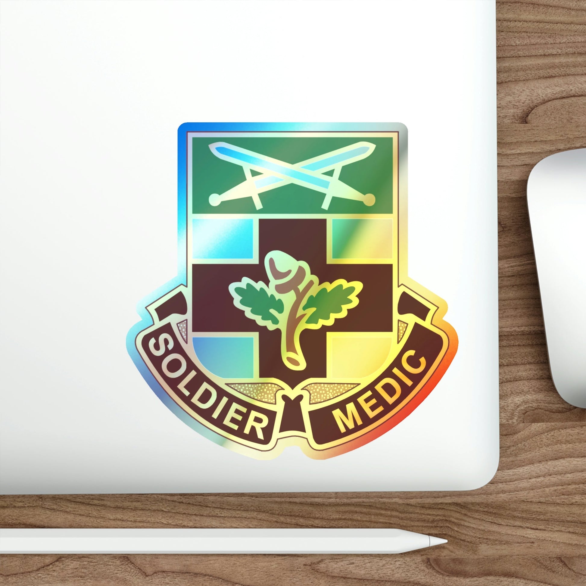 232 Medical Battalion (U.S. Army) Holographic STICKER Die-Cut Vinyl Decal-The Sticker Space