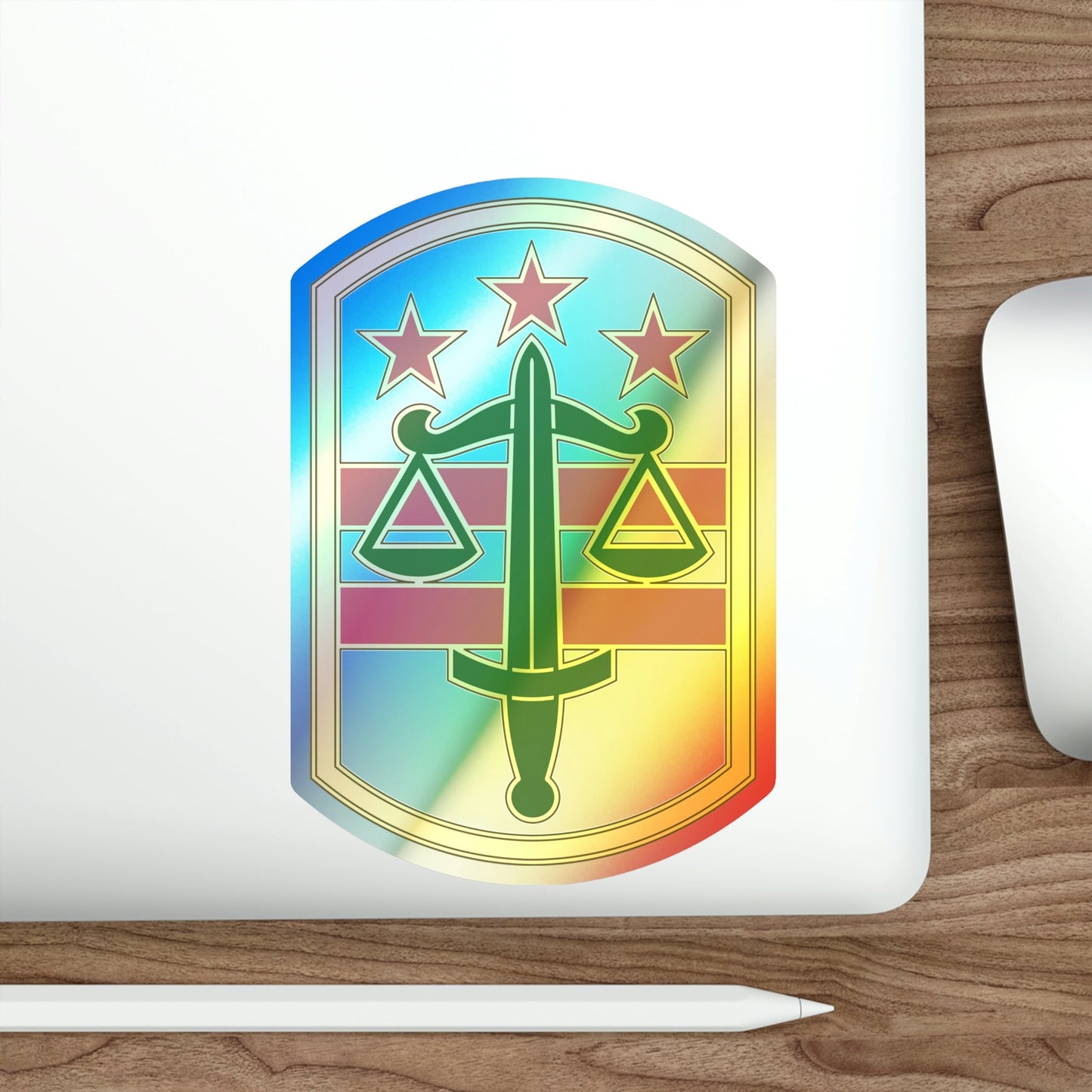 260 Military Police Command v3 (U.S. Army) Holographic STICKER Die-Cut Vinyl Decal-The Sticker Space