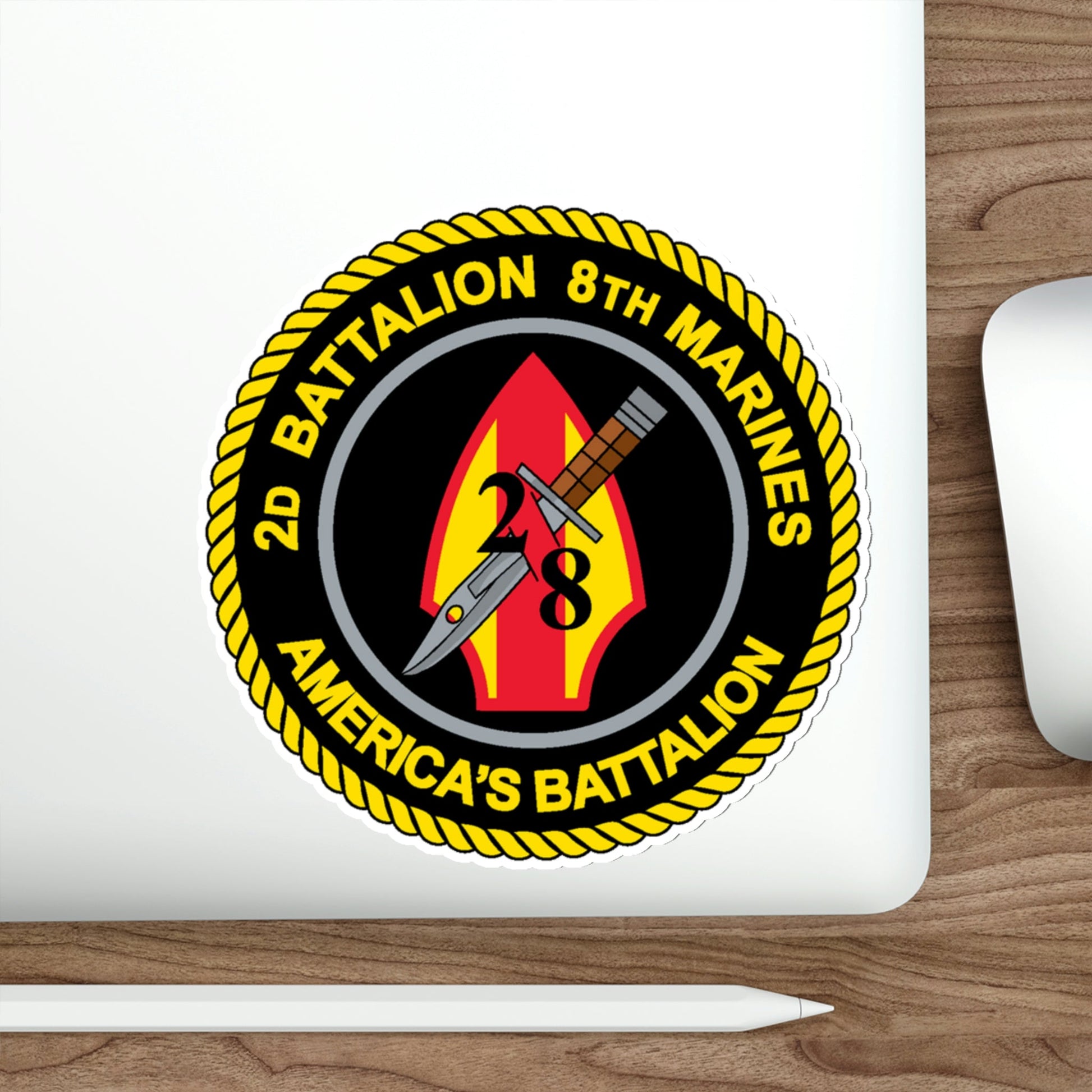 2d Battalion 8th Marines (USMC) STICKER Vinyl Die-Cut Decal-The Sticker Space