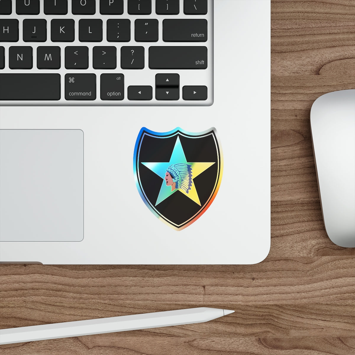 2nd Infantry Division (U.S. Army) Holographic STICKER Die-Cut Vinyl Decal-The Sticker Space