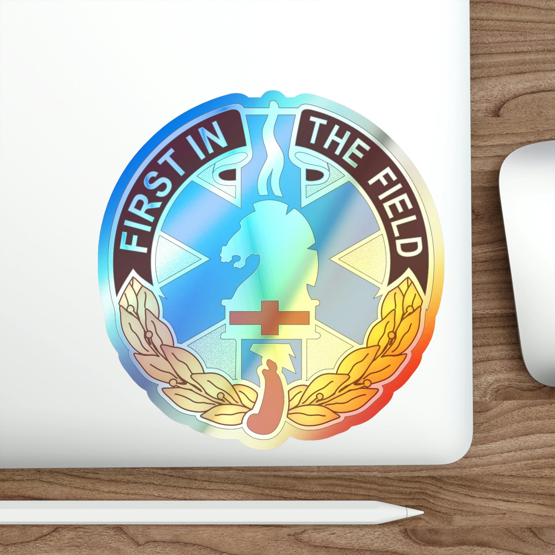 302 Field Hospital (U.S. Army) Holographic STICKER Die-Cut Vinyl Decal-The Sticker Space