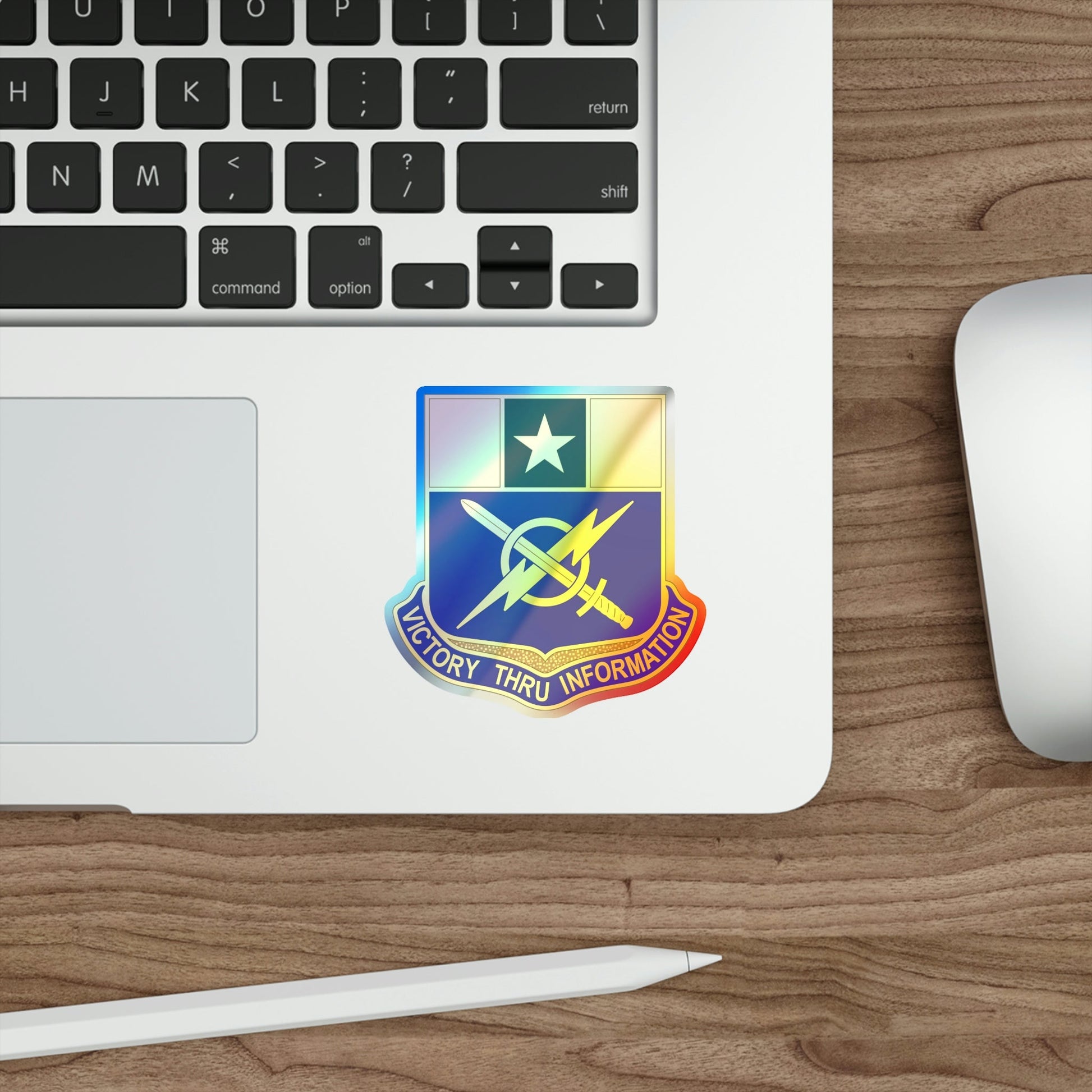 302 Information Operations Battalion (U.S. Army) Holographic STICKER Die-Cut Vinyl Decal-The Sticker Space