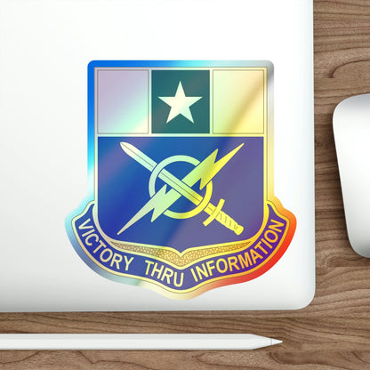 302 Information Operations Battalion (U.S. Army) Holographic STICKER Die-Cut Vinyl Decal-The Sticker Space