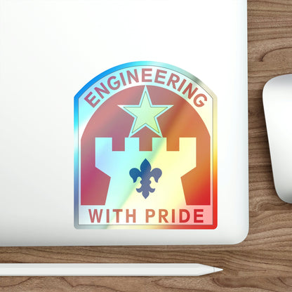 308 Engineer Group (U.S. Army) Holographic STICKER Die-Cut Vinyl Decal-The Sticker Space