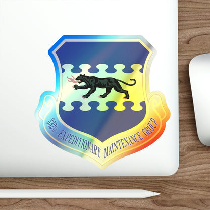 332d Expeditionary Maintenance Group (U.S. Air Force) Holographic STICKER Die-Cut Vinyl Decal-The Sticker Space