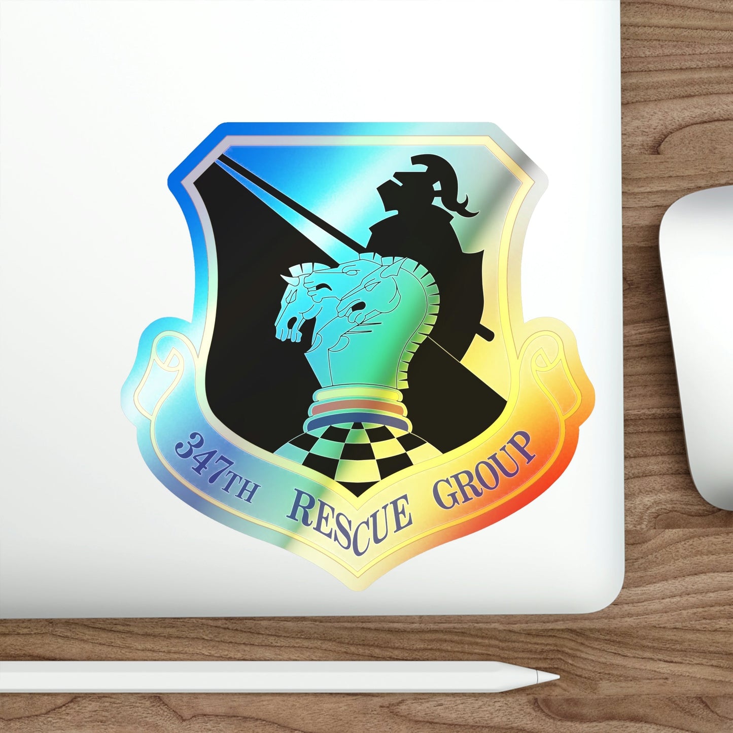 347th Rescue Group (U.S. Air Force) Holographic STICKER Die-Cut Vinyl Decal-The Sticker Space