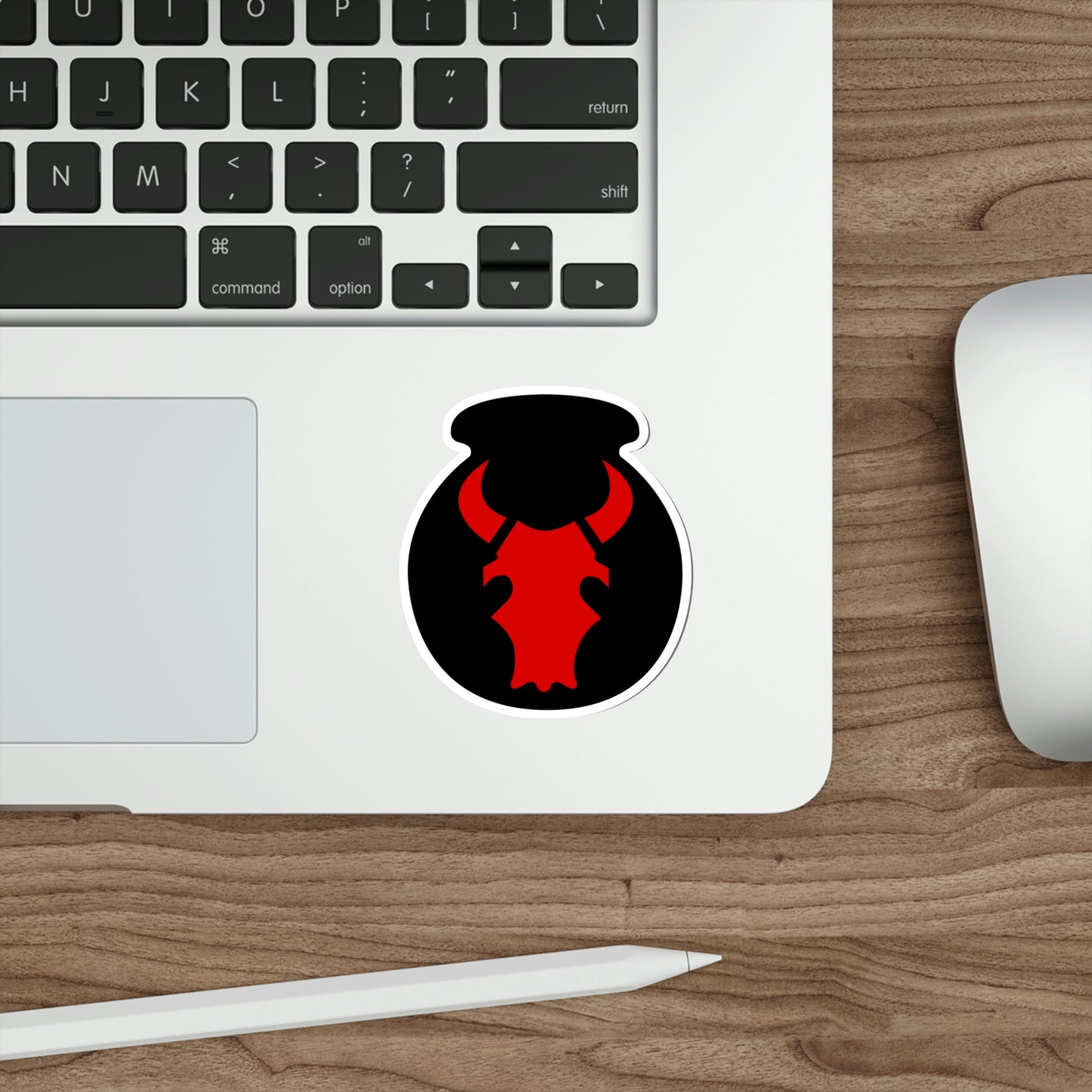 34th 'Red Bull' Infantry Division (U.S. Army) STICKER Vinyl Die-Cut Decal-The Sticker Space