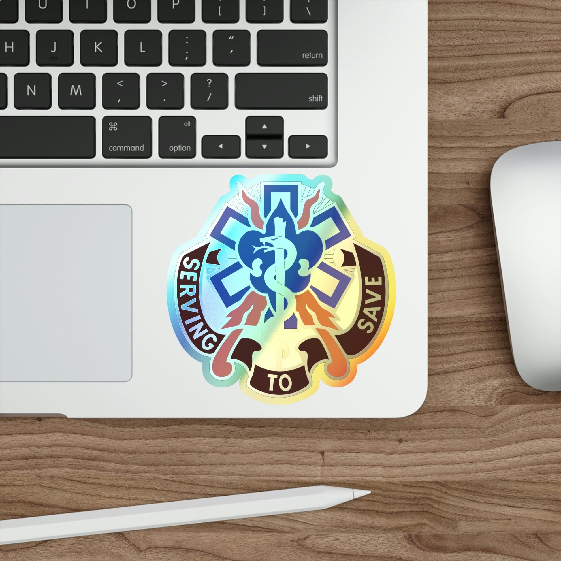 350 Surgical Hospital (U.S. Army) Holographic STICKER Die-Cut Vinyl Decal-The Sticker Space
