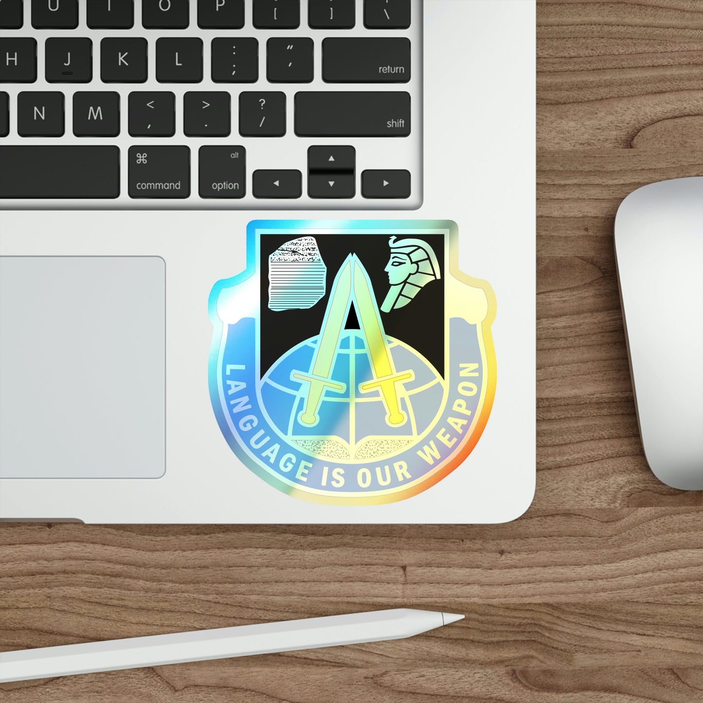 376 Military Intelligence Battalion (U.S. Army) Holographic STICKER Die-Cut Vinyl Decal-The Sticker Space