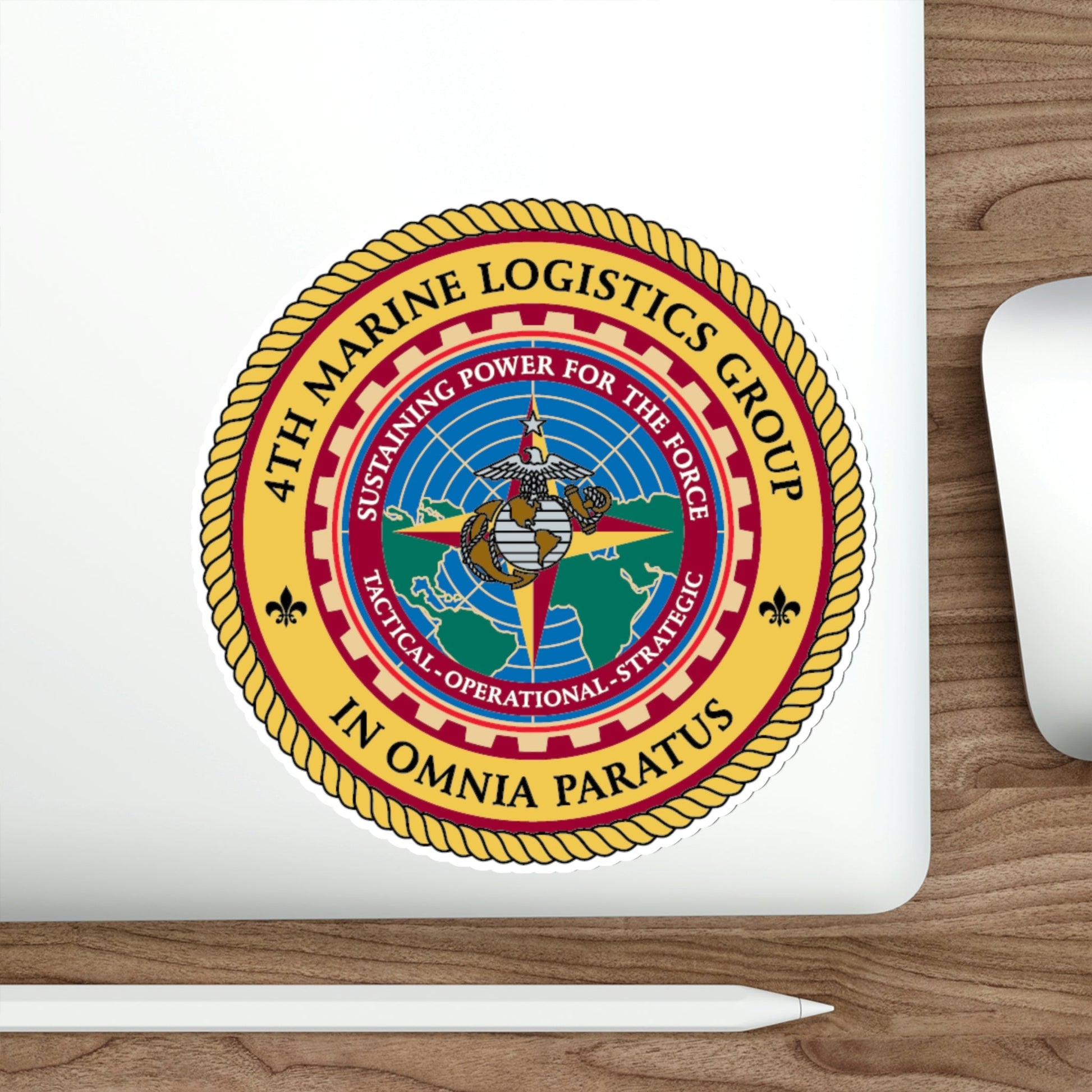 4th MLG 4th Marine Logistics Group (USMC) STICKER Vinyl Die-Cut Decal-The Sticker Space