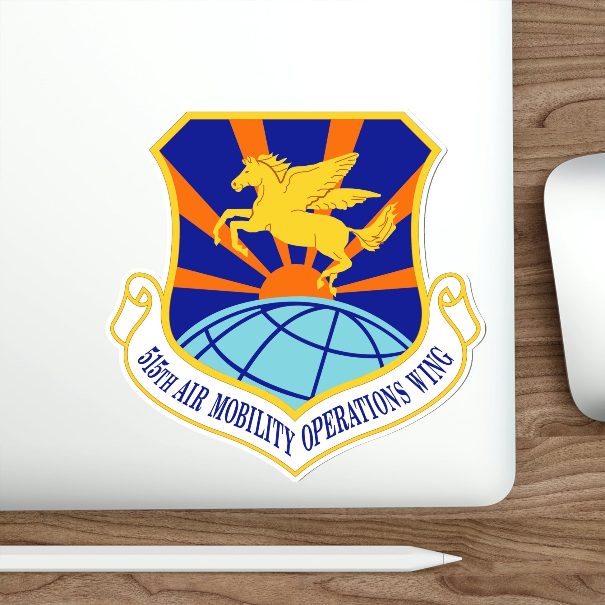 515 Air Mobility Operations Wing AMC (U.S. Air Force) STICKER Vinyl Die-Cut Decal-The Sticker Space