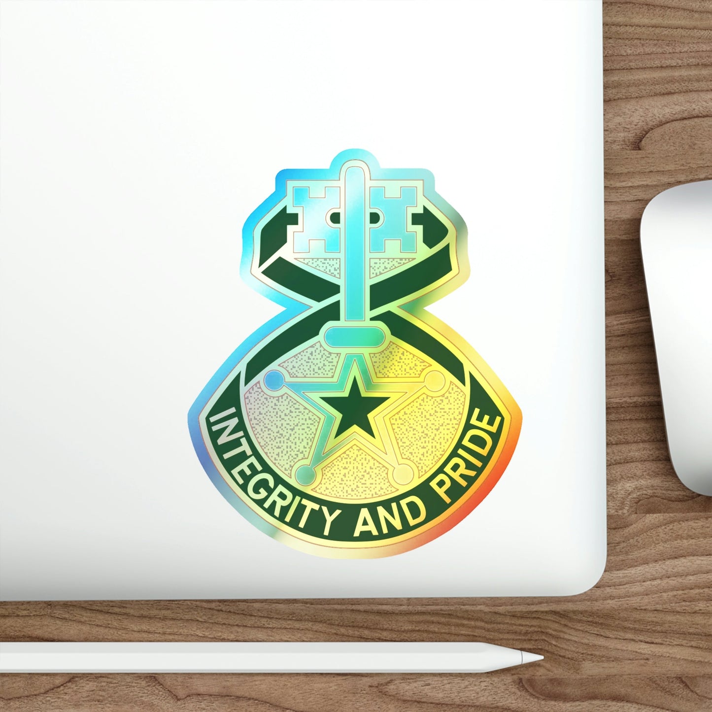 607 Military Police Battalion (U.S. Army) Holographic STICKER Die-Cut Vinyl Decal-The Sticker Space