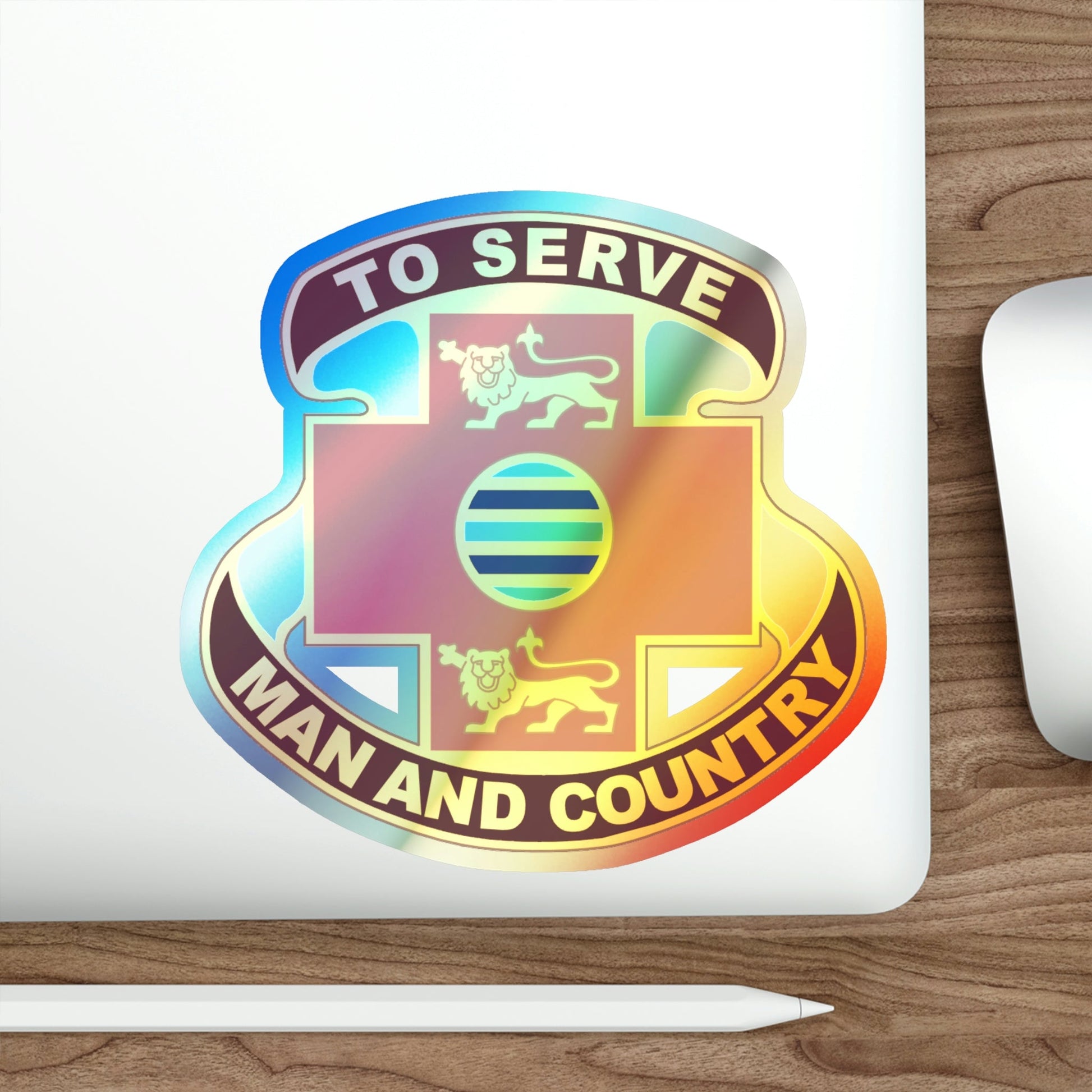 801 Combat Support Hospital (U.S. Army) Holographic STICKER Die-Cut Vinyl Decal-The Sticker Space
