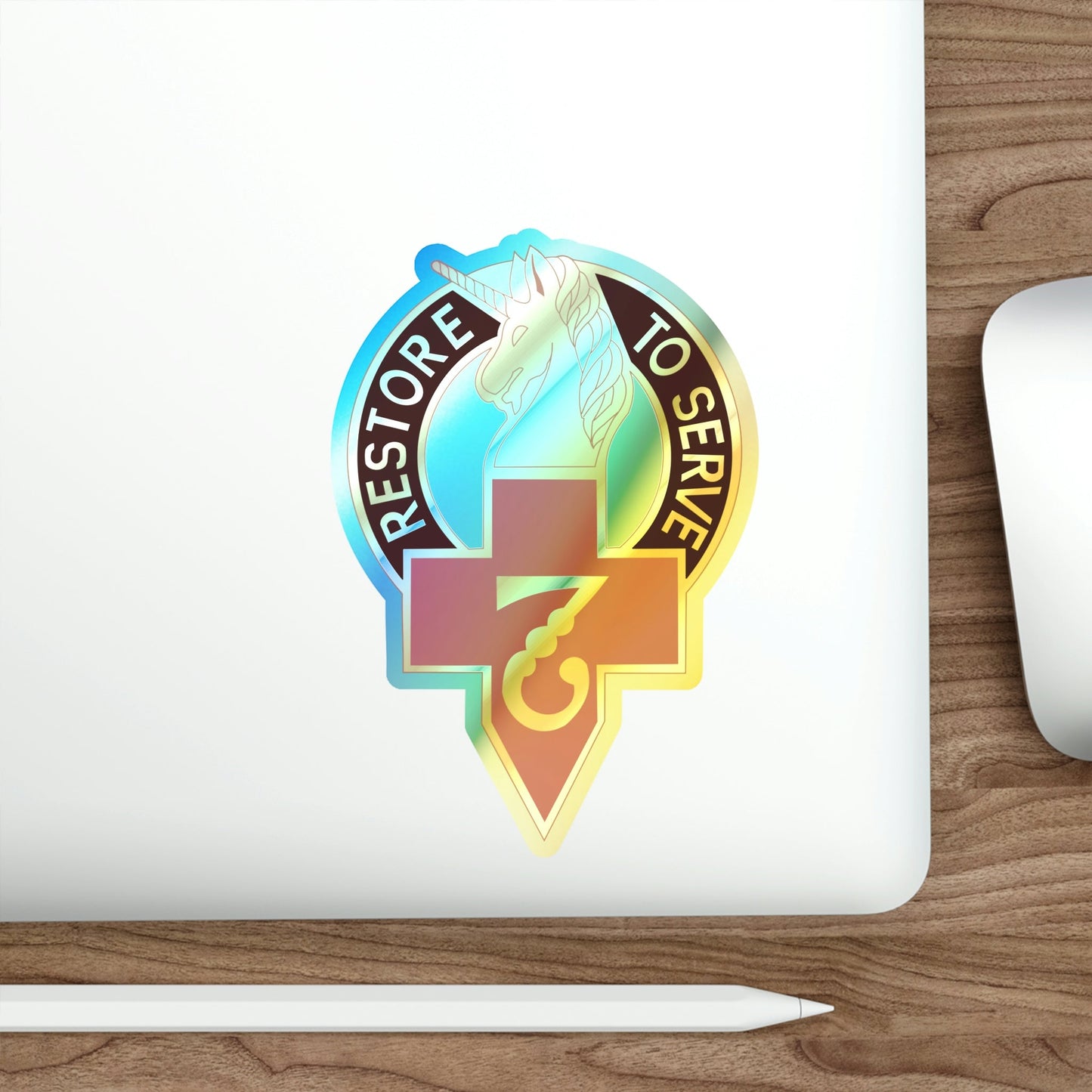 807 Surgical Hospital (U.S. Army) Holographic STICKER Die-Cut Vinyl Decal-The Sticker Space