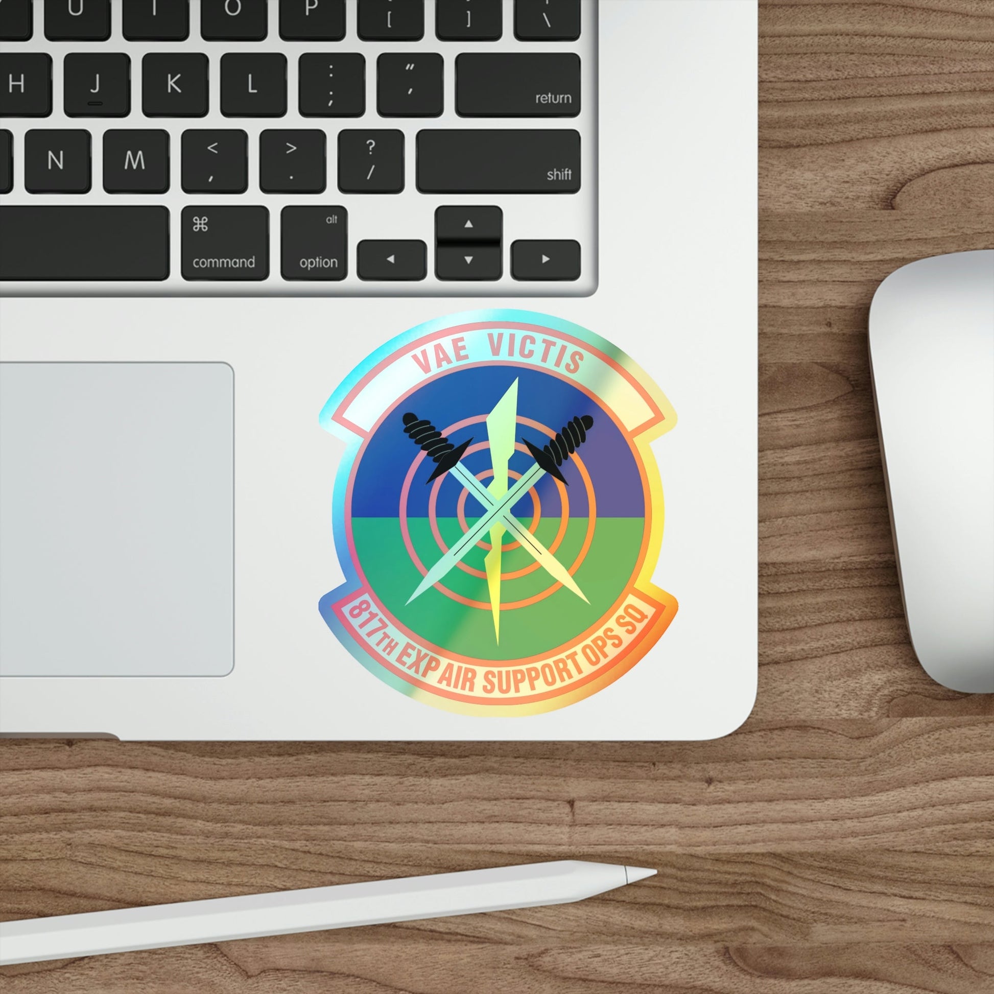 817th Expeditionary Air Support Operations Squadron (U.S. Air Force) Holographic STICKER Die-Cut Vinyl Decal-The Sticker Space