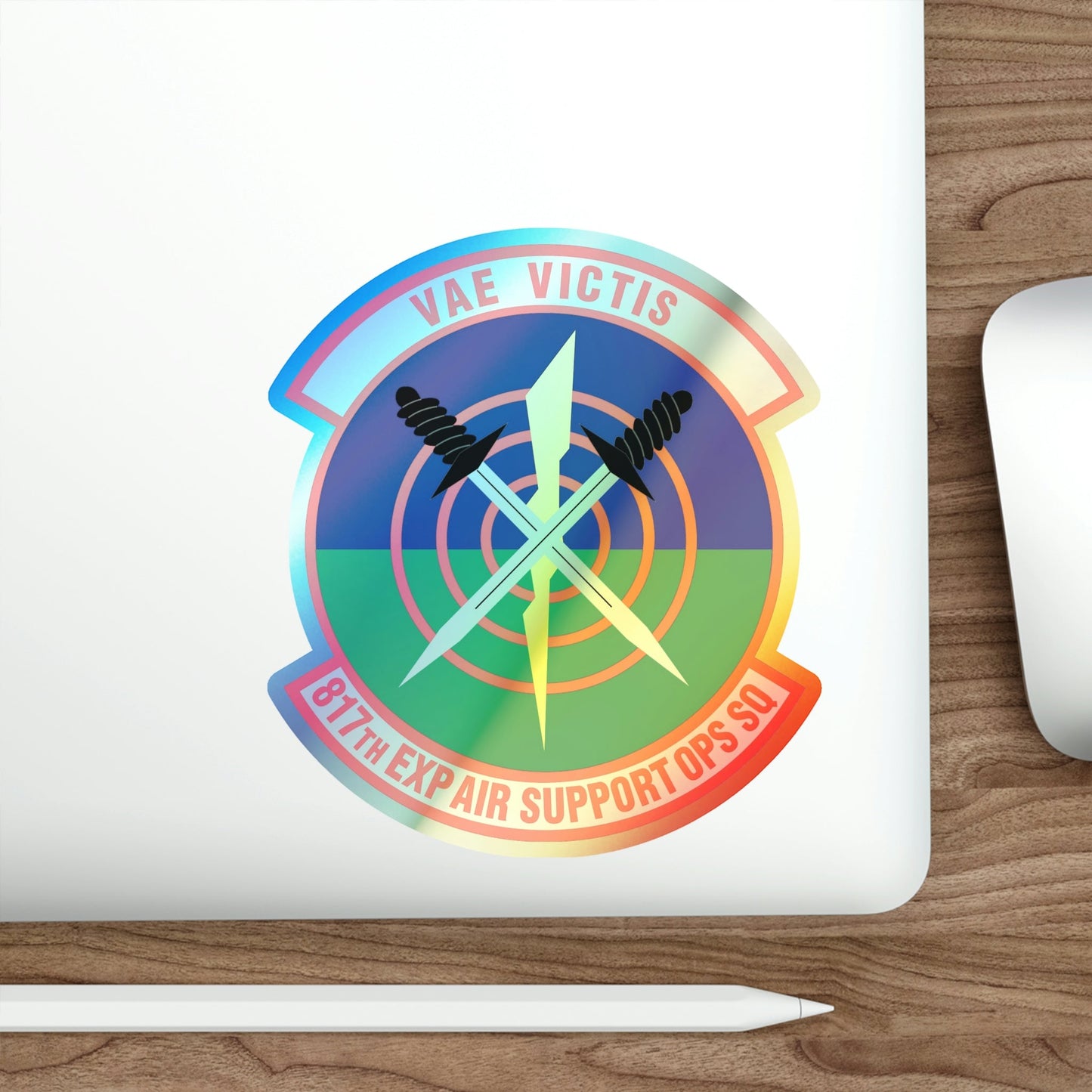 817th Expeditionary Air Support Operations Squadron (U.S. Air Force) Holographic STICKER Die-Cut Vinyl Decal-The Sticker Space