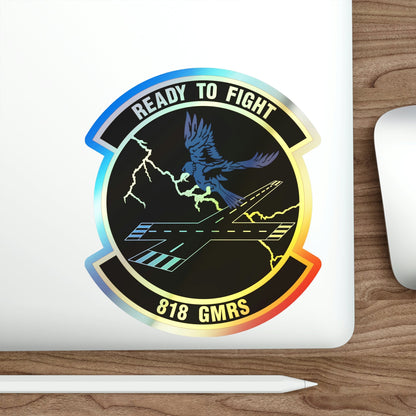 818th Global Mobility Readiness Squadron (U.S. Air Force) Holographic STICKER Die-Cut Vinyl Decal-The Sticker Space