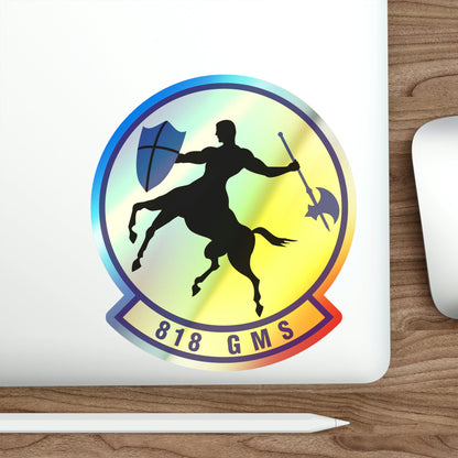818th Global Mobility Squadron (U.S. Air Force) Holographic STICKER Die-Cut Vinyl Decal-The Sticker Space