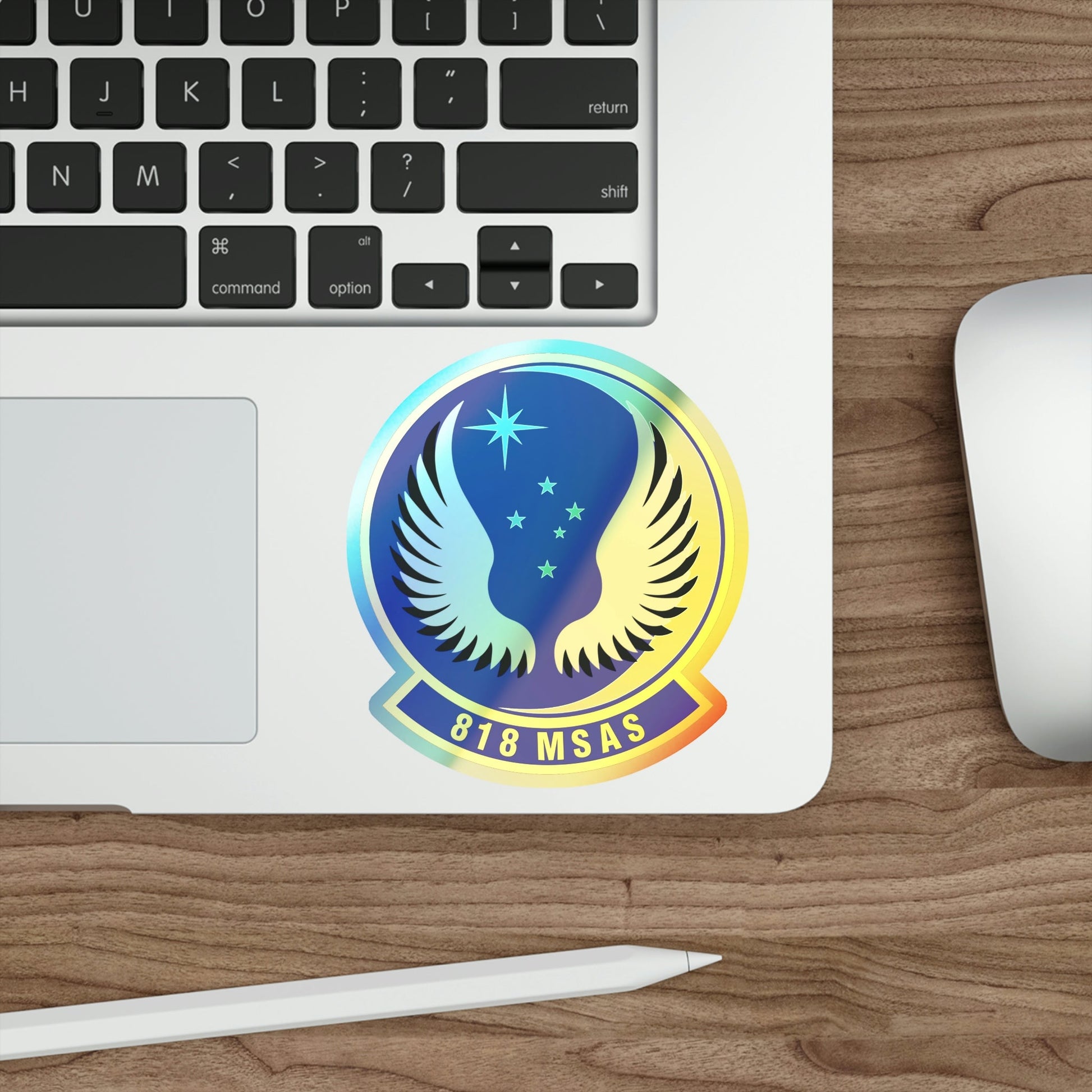 818th Mobility Support Advisory Squadron (U.S. Air Force) Holographic STICKER Die-Cut Vinyl Decal-The Sticker Space