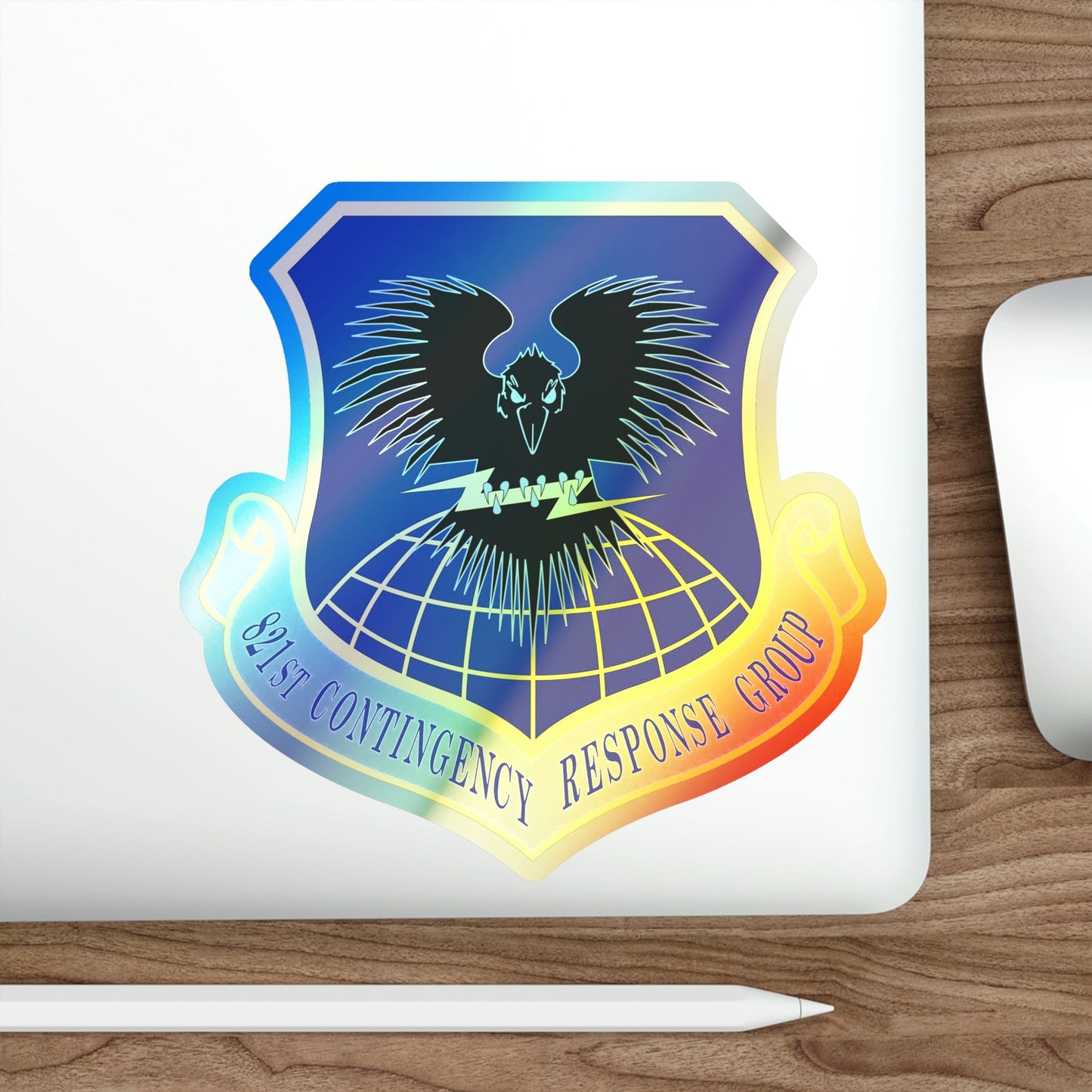 821 Contingency Response Group AMC (U.S. Air Force) Holographic STICKER Die-Cut Vinyl Decal-The Sticker Space