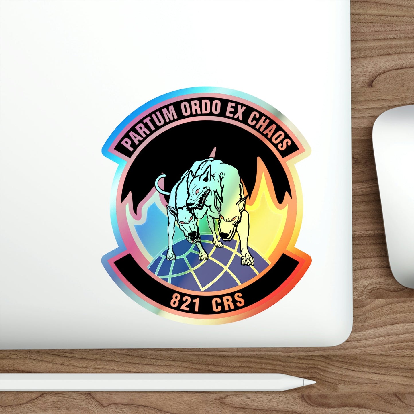 821 Contingency Response Sq AMC (U.S. Air Force) Holographic STICKER Die-Cut Vinyl Decal-The Sticker Space