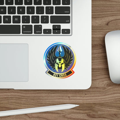 821 Contingency Response Support Sq AMC (U.S. Air Force) Holographic STICKER Die-Cut Vinyl Decal-The Sticker Space