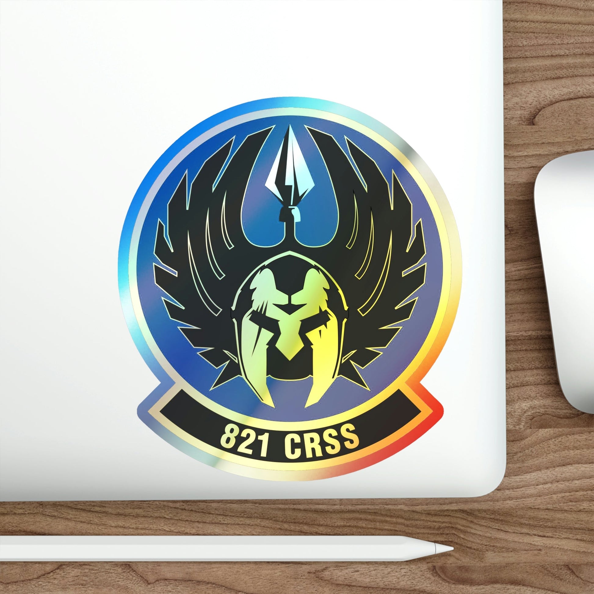 821 Contingency Response Support Sq AMC (U.S. Air Force) Holographic STICKER Die-Cut Vinyl Decal-The Sticker Space