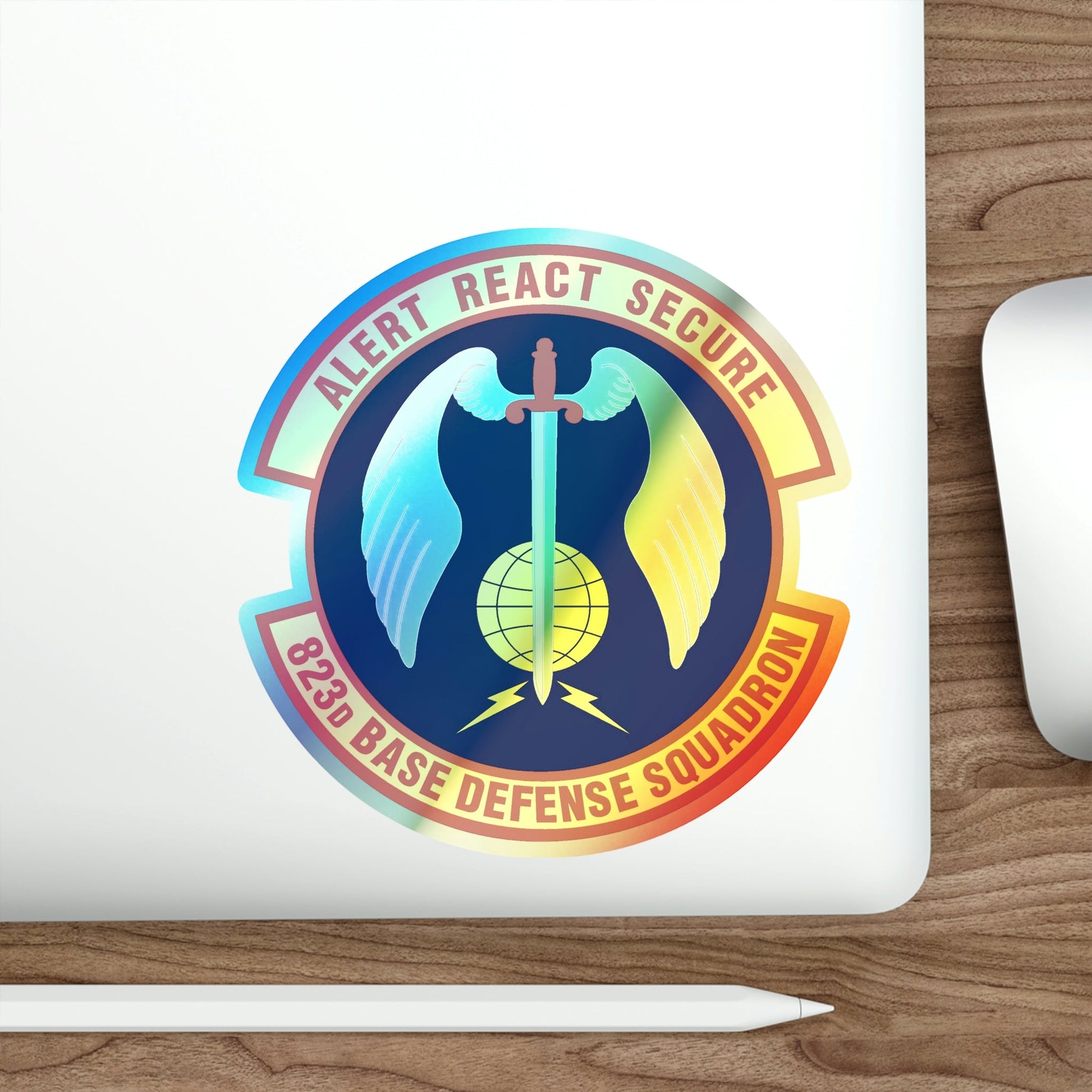823 Base Defense Squadron ACC (U.S. Air Force) Holographic STICKER Die-Cut Vinyl Decal-The Sticker Space