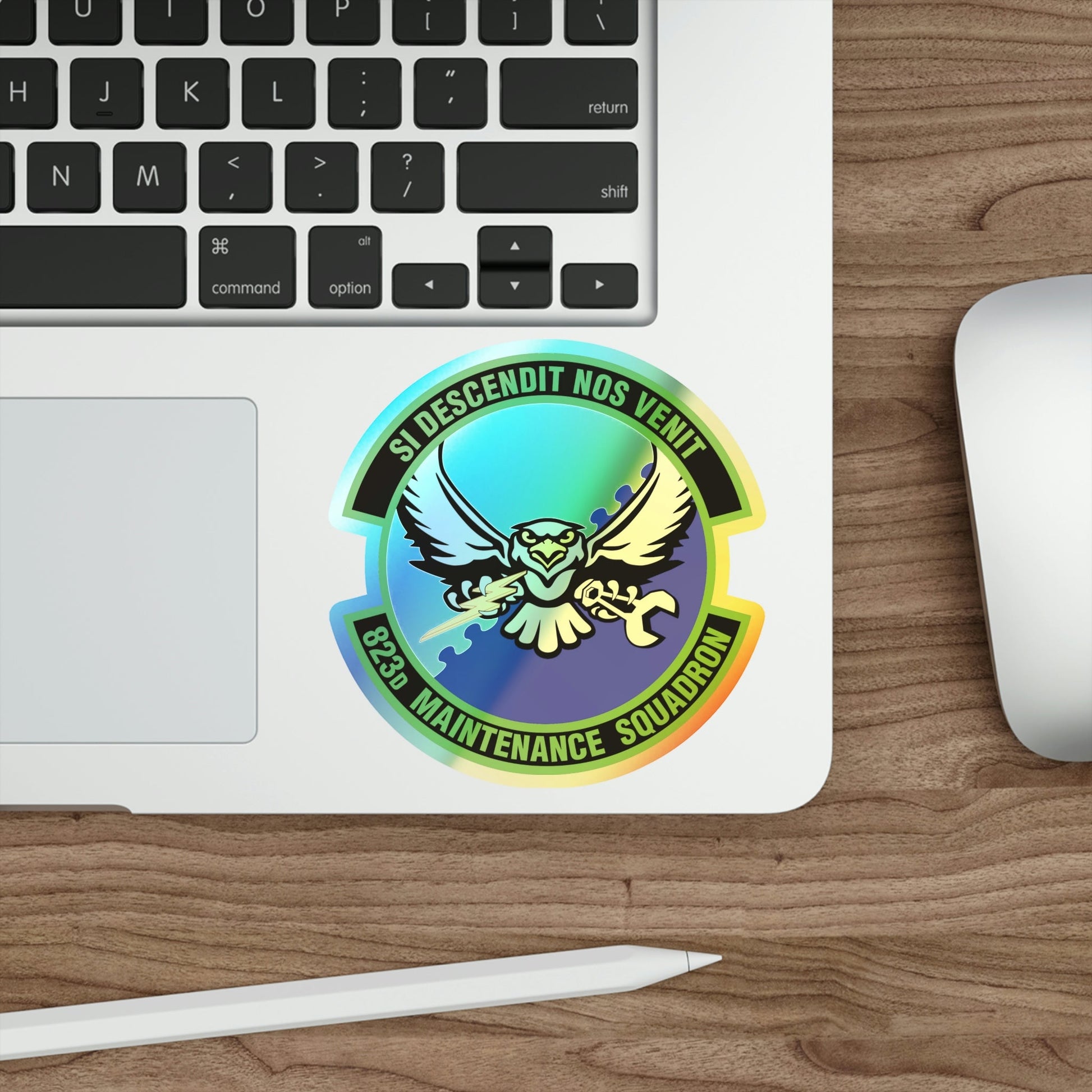 823 Maintenance Squadron (U.S. Air Force) Holographic STICKER Die-Cut Vinyl Decal-The Sticker Space