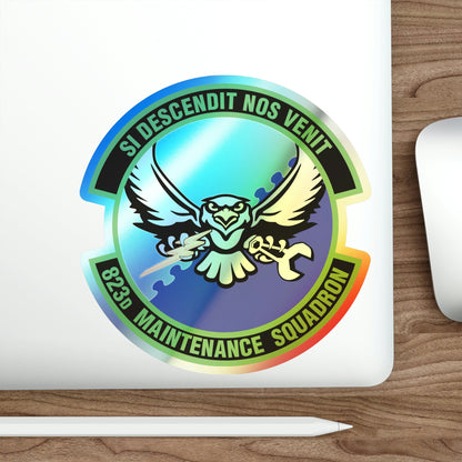 823 Maintenance Squadron (U.S. Air Force) Holographic STICKER Die-Cut Vinyl Decal-The Sticker Space