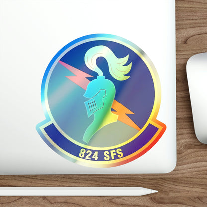 824th Security Forces Squadron (U.S. Air Force) Holographic STICKER Die-Cut Vinyl Decal-The Sticker Space