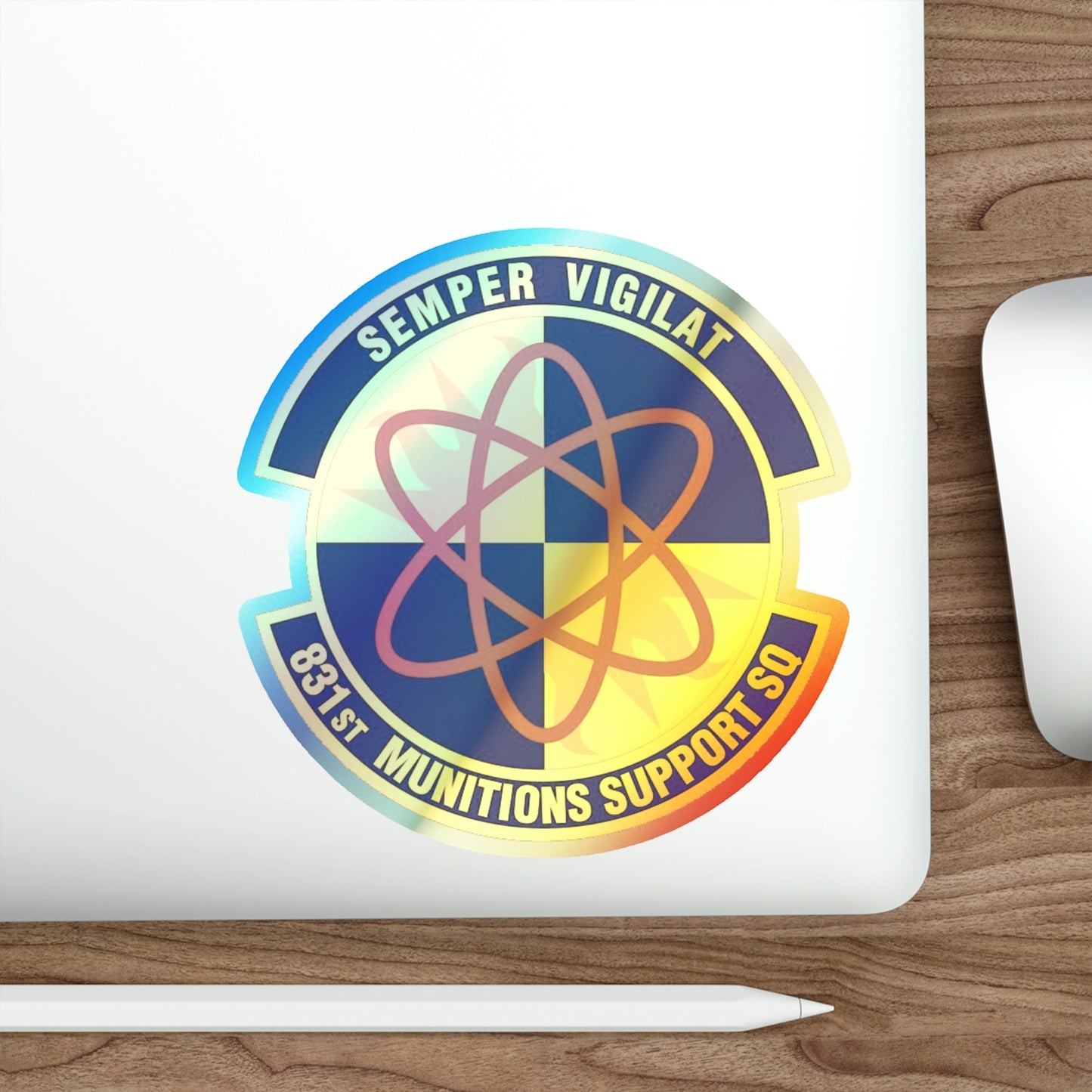 831st Munitions Support Squadron (U.S. Air Force) Holographic STICKER Die-Cut Vinyl Decal-The Sticker Space