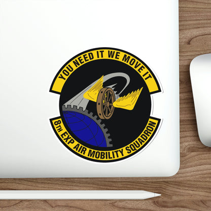 8th Expeditionary Air Mobility Squadron (U.S. Air Force) STICKER Vinyl Die-Cut Decal-The Sticker Space