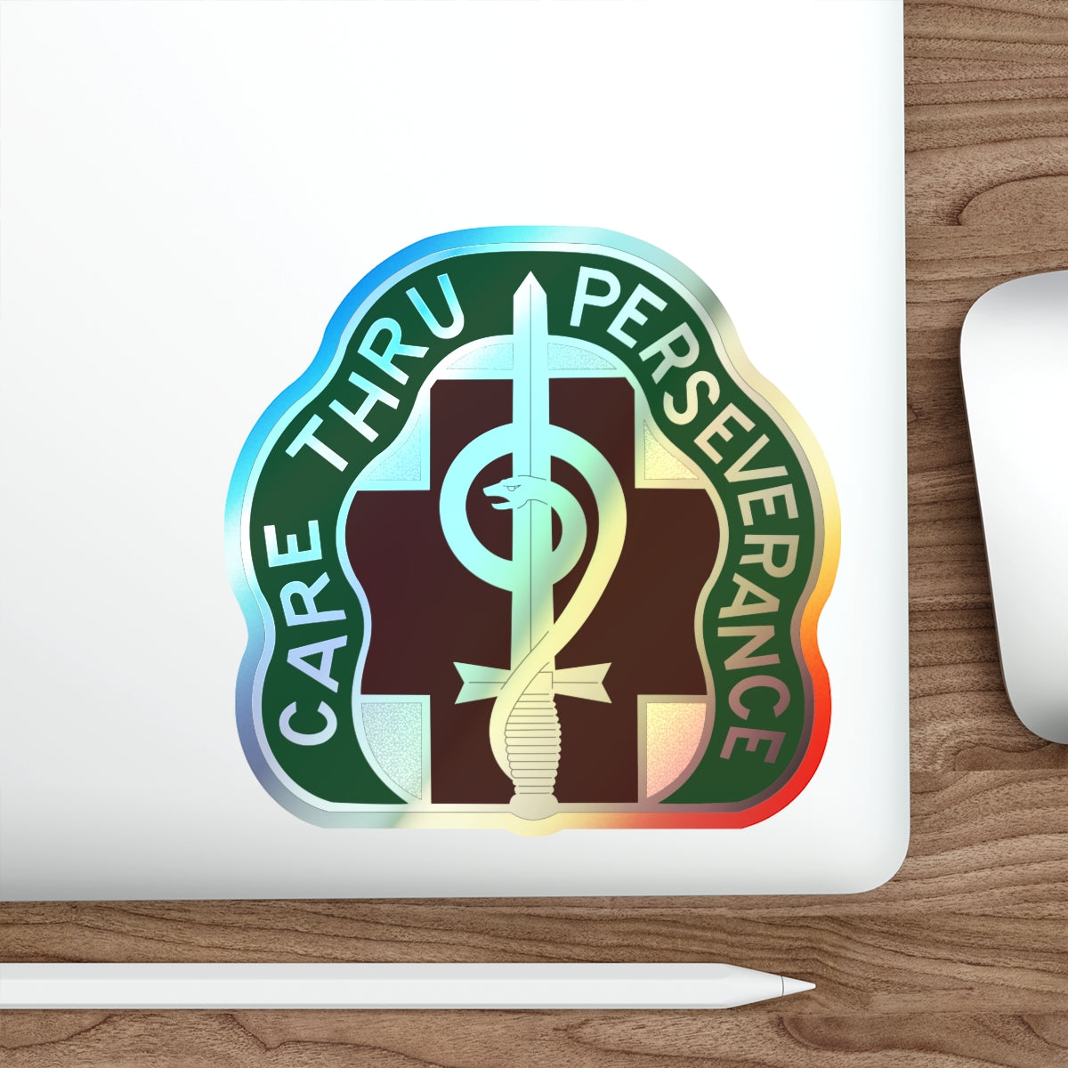 9 Hospital Center (U.S. Army) Holographic STICKER Die-Cut Vinyl Decal-The Sticker Space