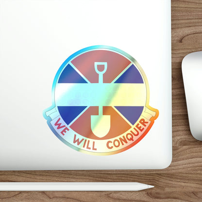 902 Engineer Company (U.S. Army) Holographic STICKER Die-Cut Vinyl Decal-The Sticker Space