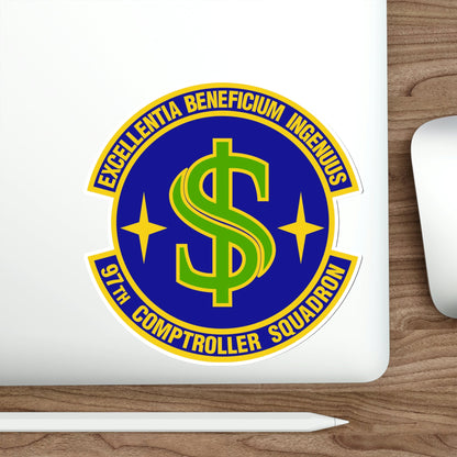 97th Comptroller Squadron (U.S. Air Force) STICKER Vinyl Die-Cut Decal-The Sticker Space