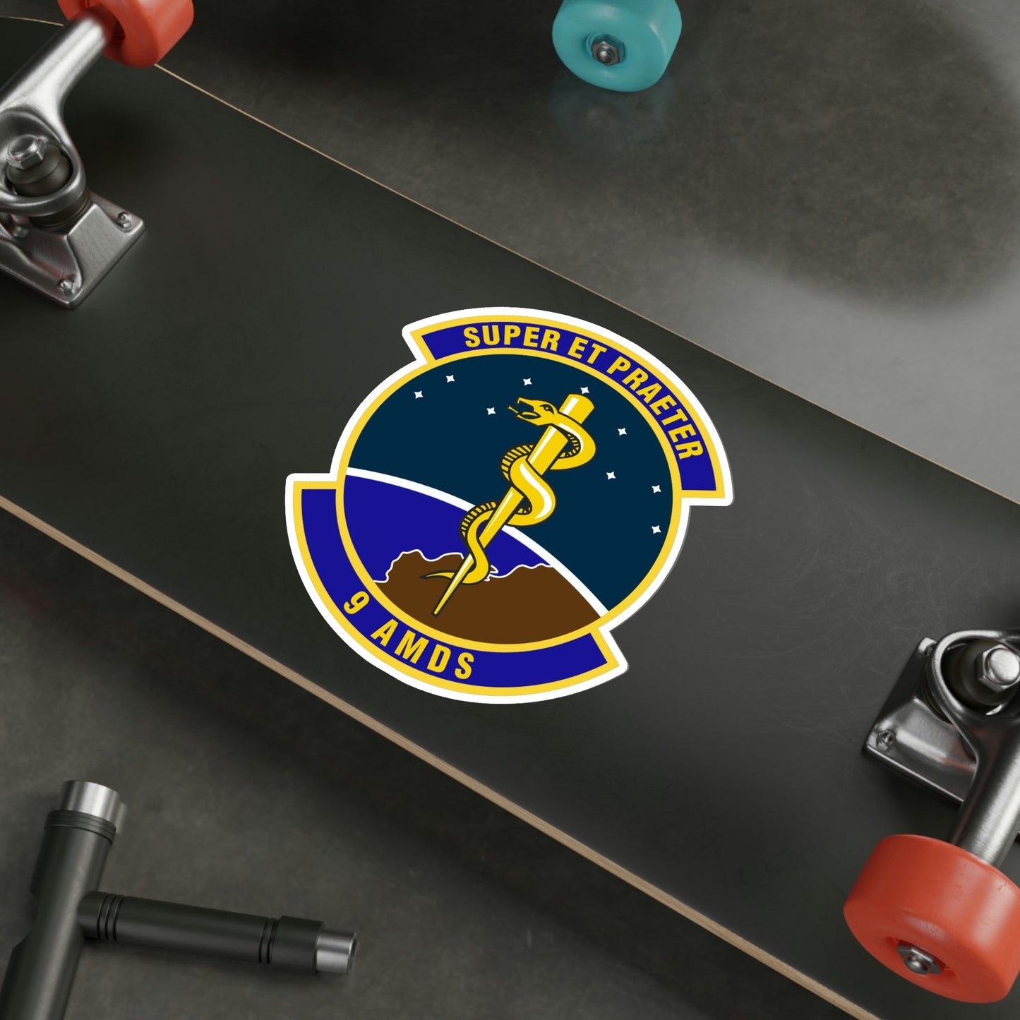 9th Aerospace Medicine Squadron (U.S. Air Force) STICKER Vinyl Die-Cut Decal-The Sticker Space
