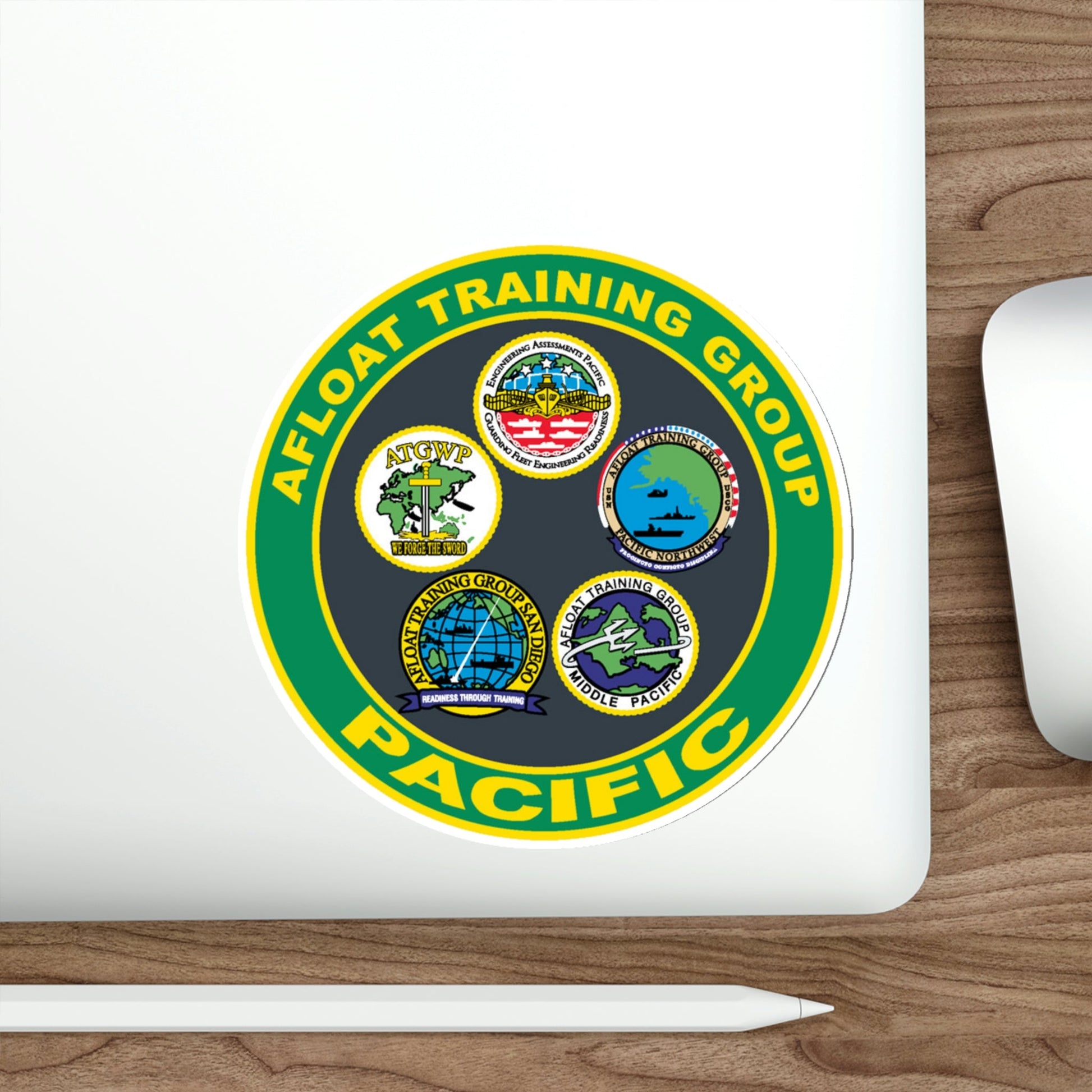Afloat Training Group Pacific (U.S. Navy) STICKER Vinyl Die-Cut Decal-The Sticker Space