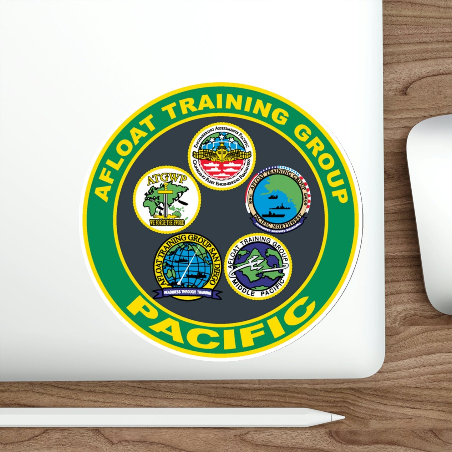 Afloat Training Group Pacific (U.S. Navy) STICKER Vinyl Die-Cut Decal-The Sticker Space