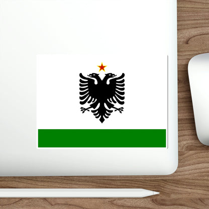 Albanian Coast Guard Ensign to 1958 to 1992 STICKER Vinyl Die-Cut Decal-The Sticker Space