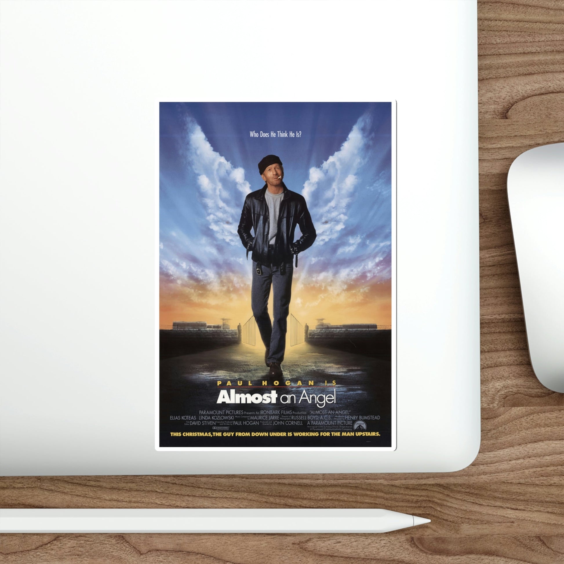 Almost an Angel 1990 Movie Poster STICKER Vinyl Die-Cut Decal-The Sticker Space