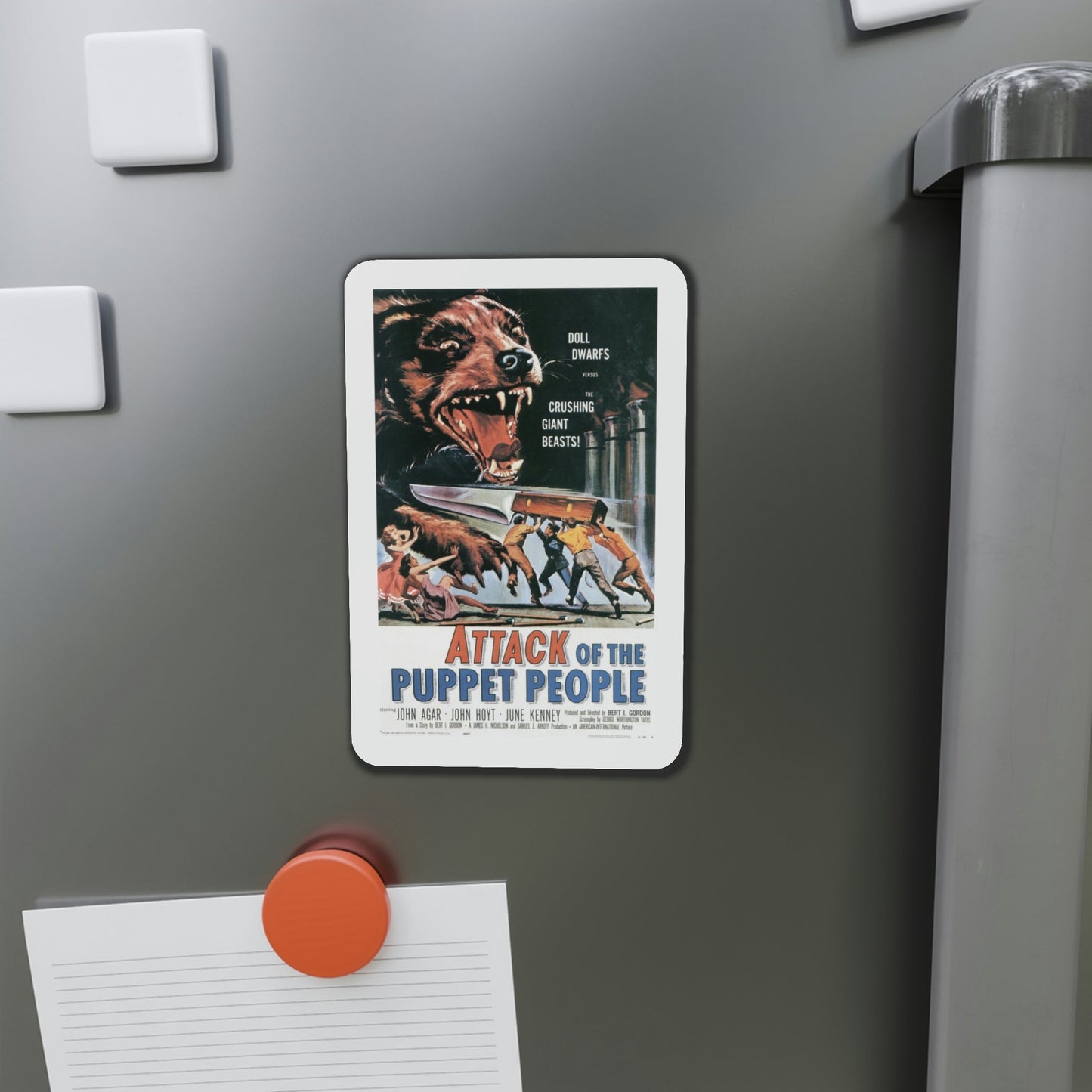 Attack of the Puppet People 1958 Movie Poster Die-Cut Magnet-The Sticker Space