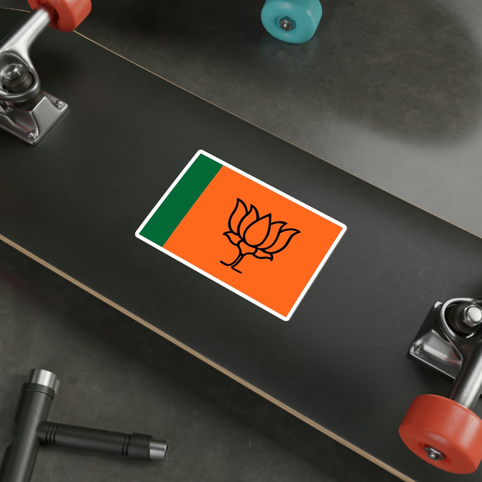 Bharatiya Janata Party Flag (India) STICKER Vinyl Die-Cut Decal-The Sticker Space