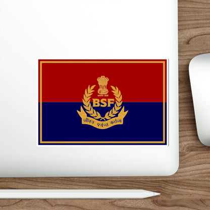 Border Security Force Flag (India) STICKER Vinyl Die-Cut Decal-The Sticker Space