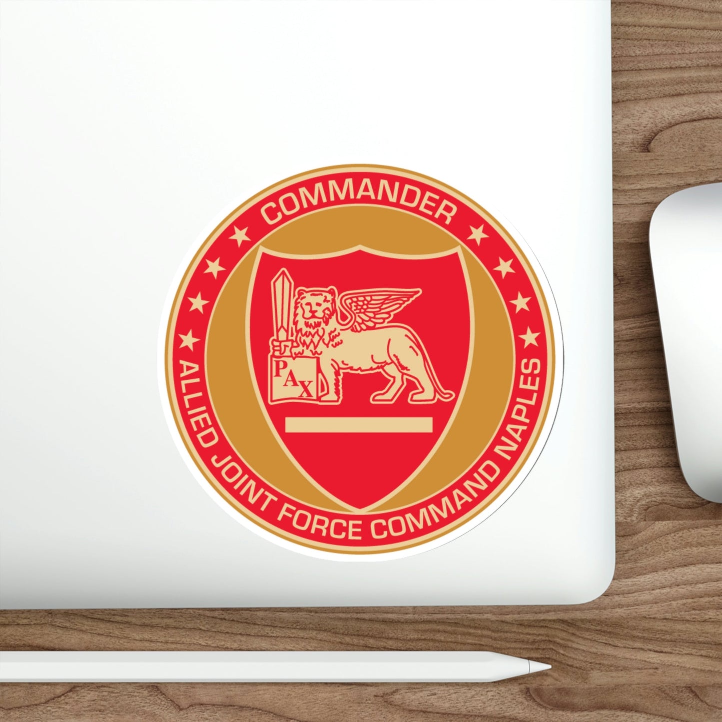 CAJFC Naples Commander Allied Joint Forces (U.S. Navy) STICKER Vinyl Die-Cut Decal-The Sticker Space