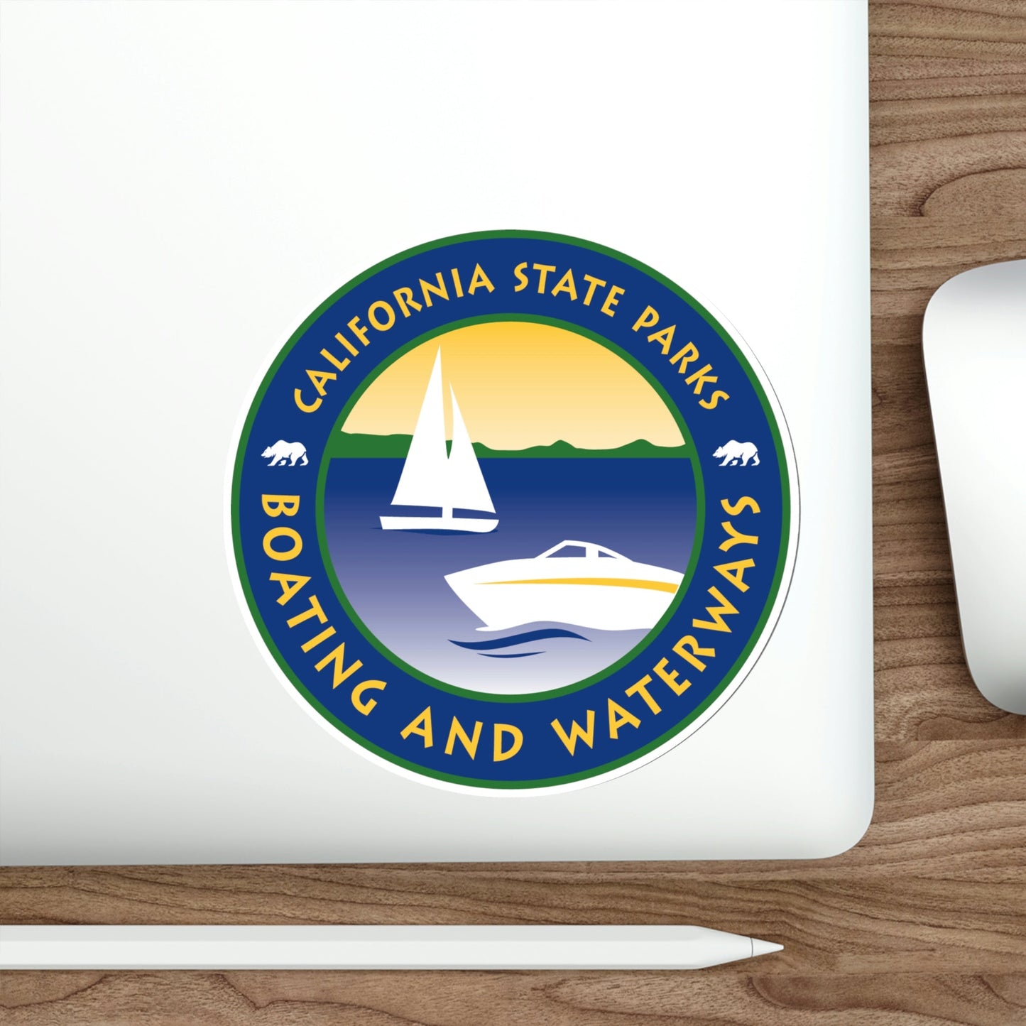 California Division of Boating and Waterways STICKER Vinyl Die-Cut Decal-The Sticker Space