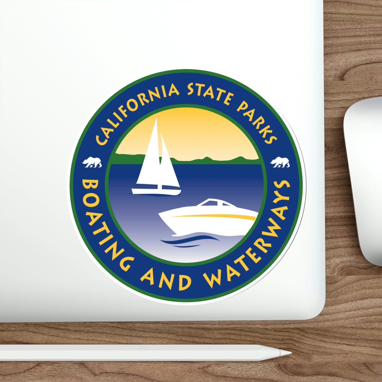 California Division of Boating and Waterways STICKER Vinyl Die-Cut Decal-The Sticker Space